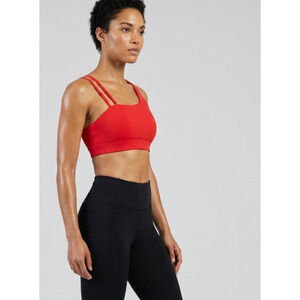 LINC Active Red Conquer‎ Activewear Sports Bra Size L